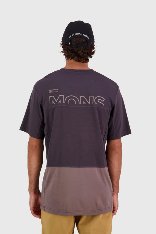 Mons Royale Tarn Merino Shift T-Shirt - Iron/Shale