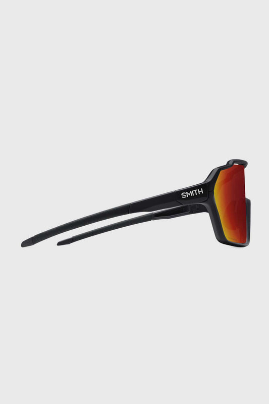 Smith Shift XL Glasses - Black w/ ChromaPop Red Mirror