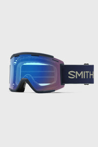 Smith Squad XL MTB Goggles Midnight Navy/Sagebrush w/ChromaPop Contrast Rose Flash Lens