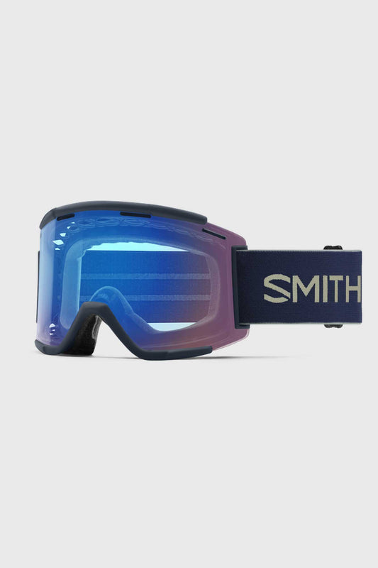 Smith Squad XL MTB Goggles Midnight Navy/Sagebrush w/ChromaPop Contrast Rose Flash Lens
