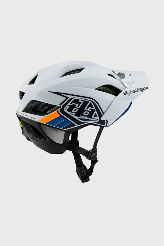 Troy Lee Designs Flowline SE MIPS Helmet - Badge Light Grey/Charcoal