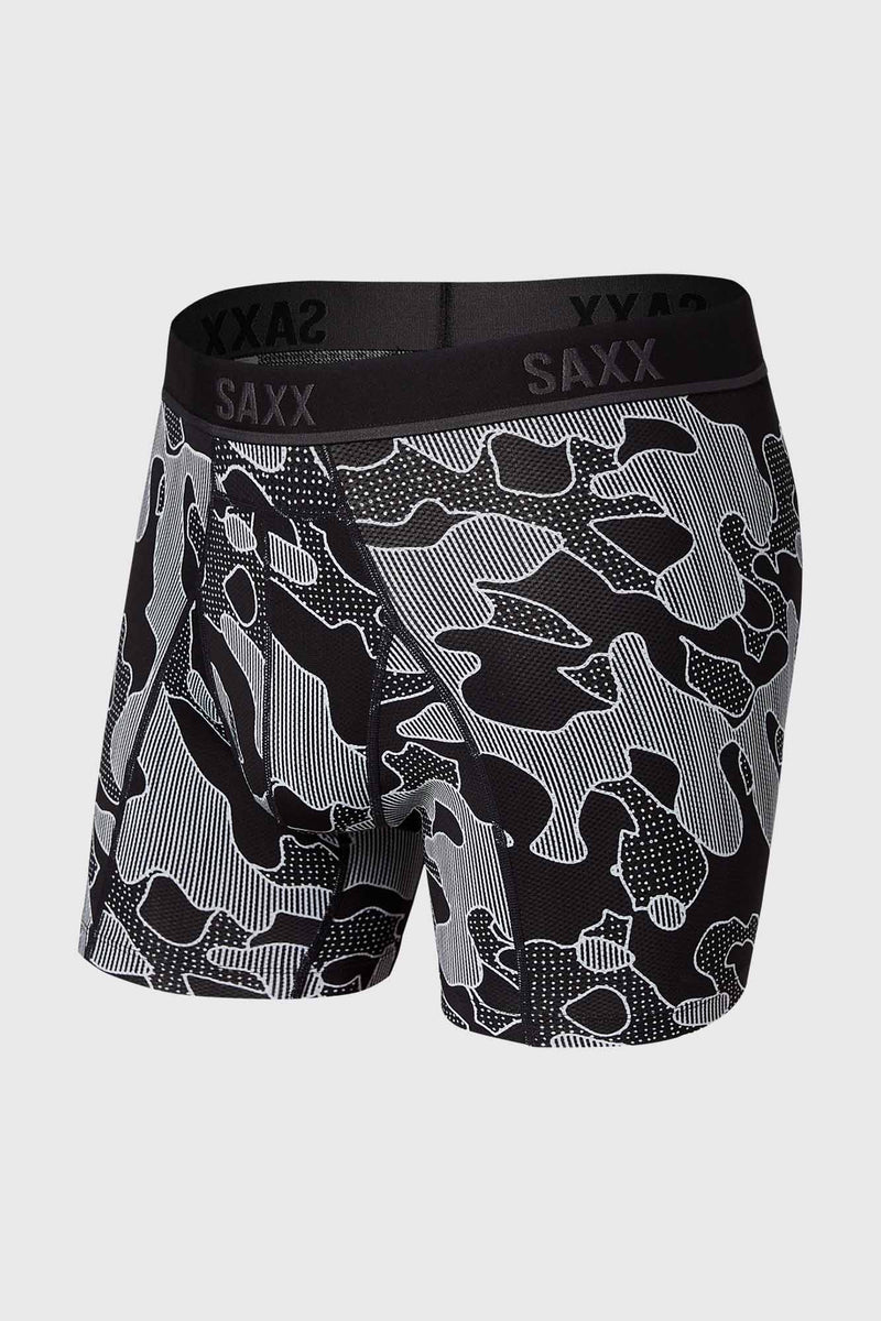 SAXX Kinetic HD Boxer Brief - Black / Po Mo Camo – Stif Mountain Bikes