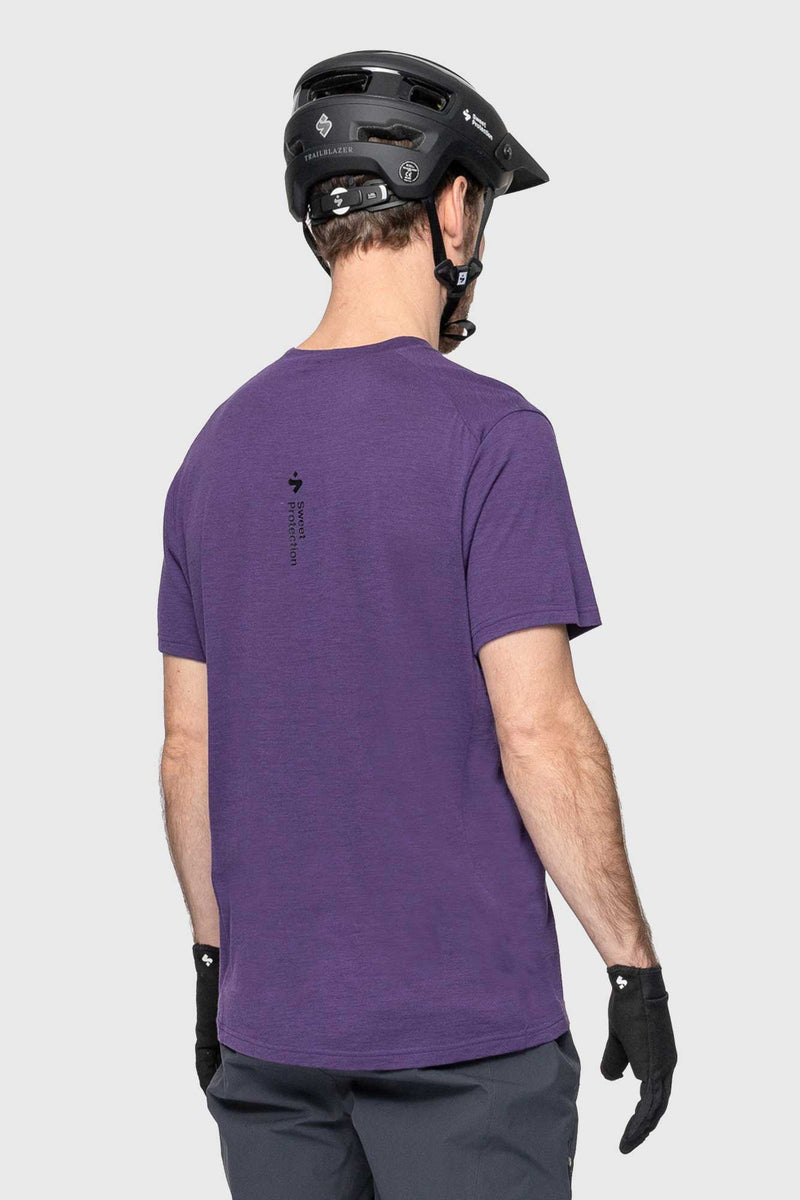 Sweet Protection Hunter Merino SS Jersey Purple Stif Mountain Bikes