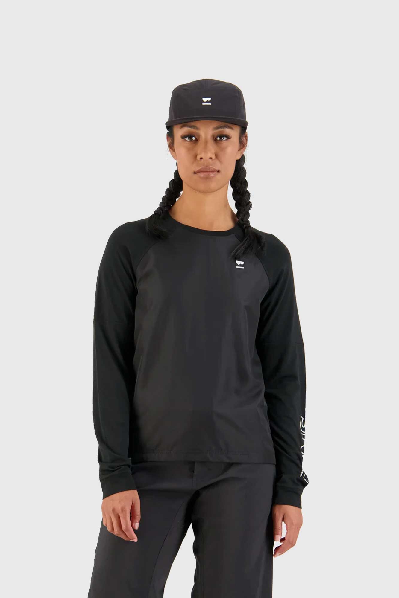 Mons Royale Womens Tarn Merino Shift Wind Jersey - Black