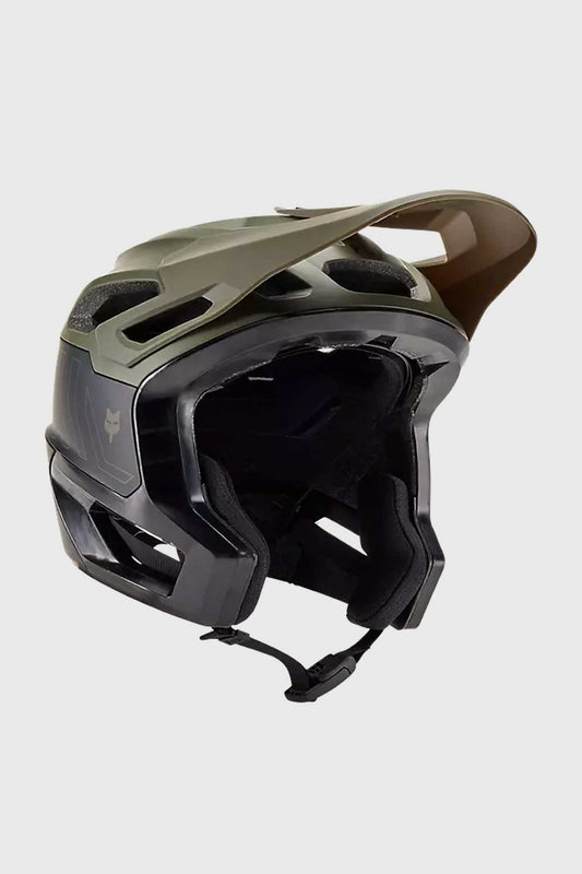 Fox Dropframe Pro Runn Helmet - Olive Green
