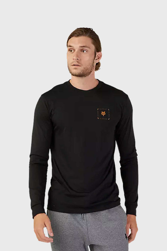 Fox Boxed Future Long Sleeve Tech Tee - Black