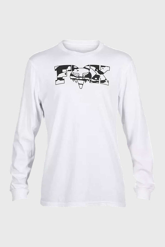 Fox Cienega Long Sleeve Premium Tee - Optic White