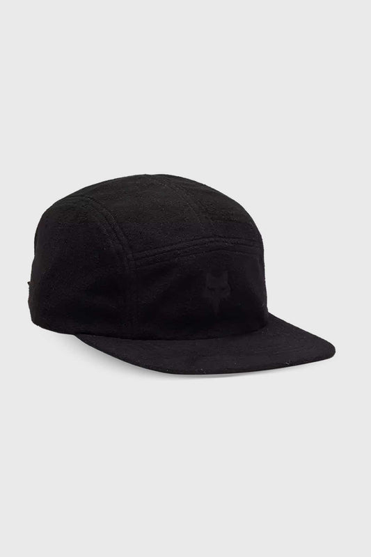 Fox Polar Fleece 5 Panel Hat - Black