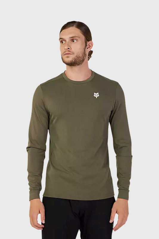 Fox Ranger Tred Drirelease Long Sleeve Jersey - Olive Green