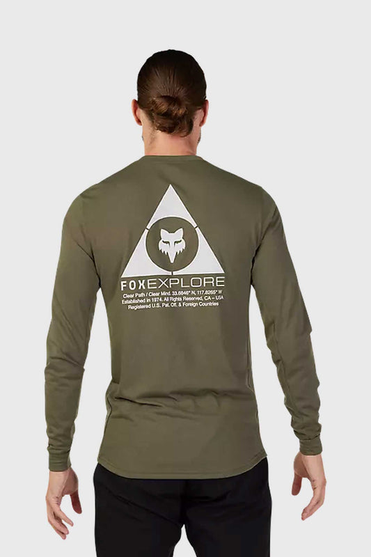 Fox Ranger Tred Drirelease Long Sleeve Jersey - Olive Green