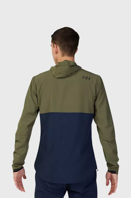 Fox Ranger Wind Pullover - Olive Green