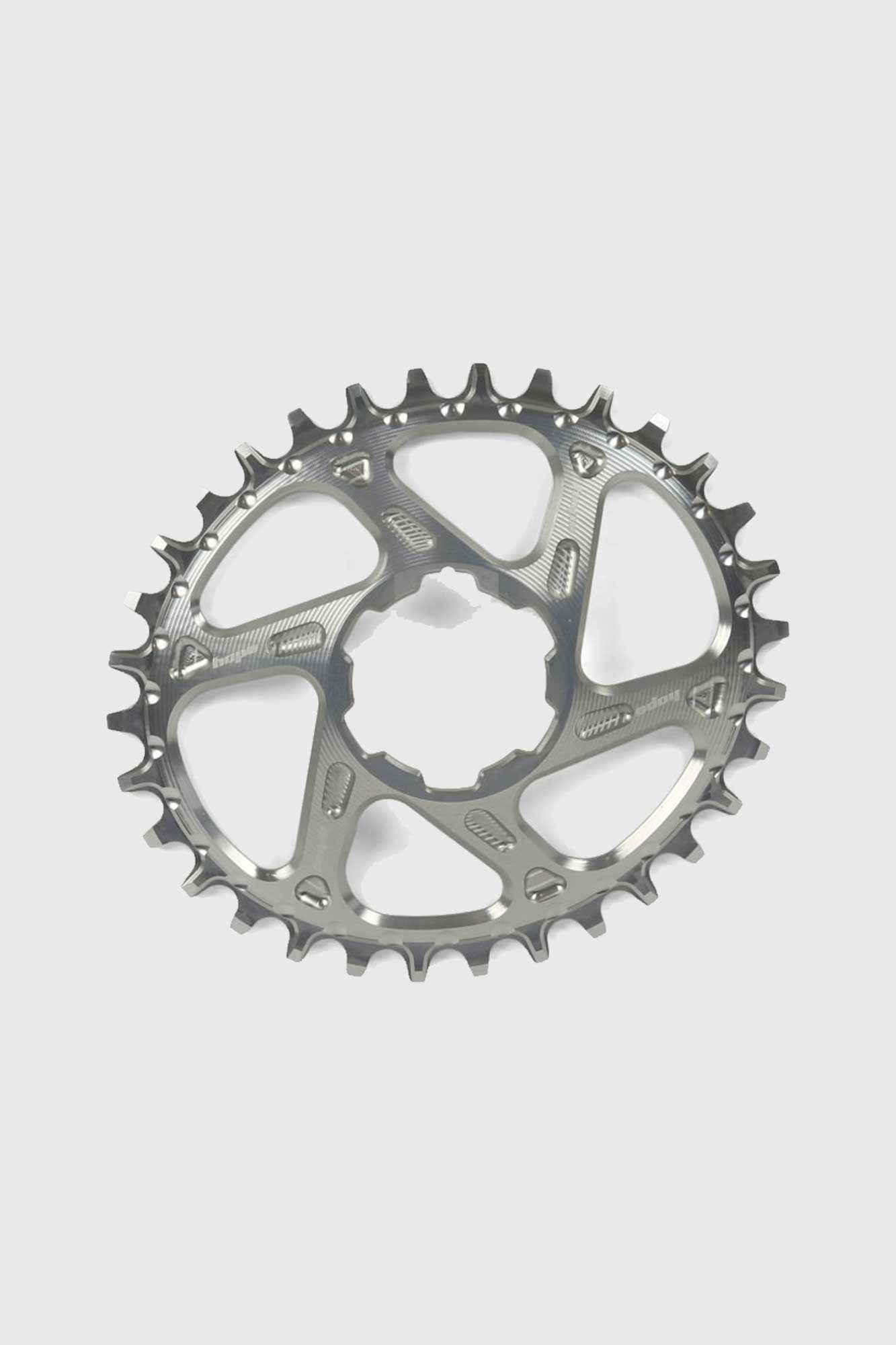 Hope Spiderless Oval Retainer Ring 32t - Silver