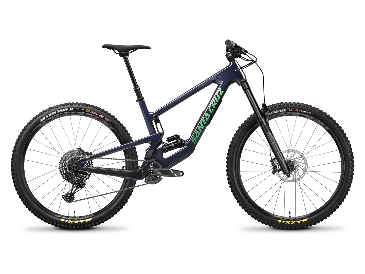 Santa Cruz Megatower Carbon C R Kit in XLG Trans Blue Ex Display