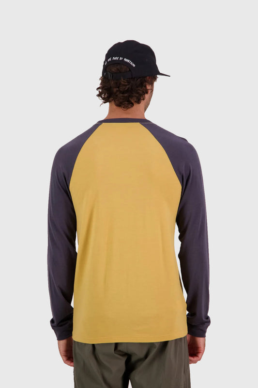 Mons Royale Icon Merino Raglan - Shale/Honey