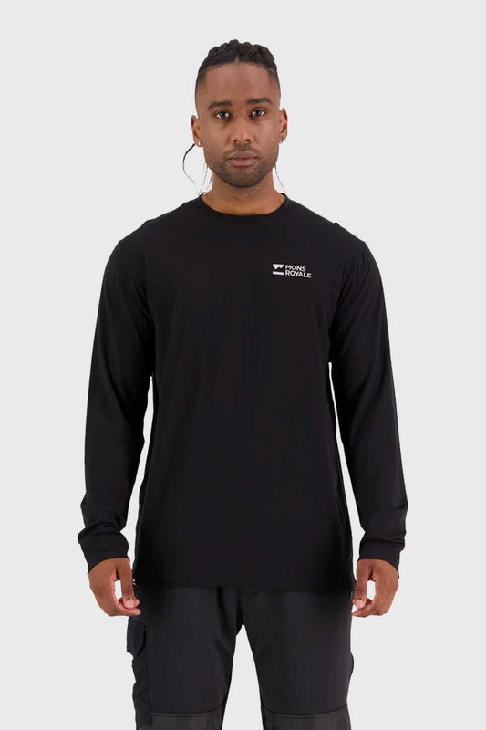 Mons Royale Icon Merino Long Sleeve - Black