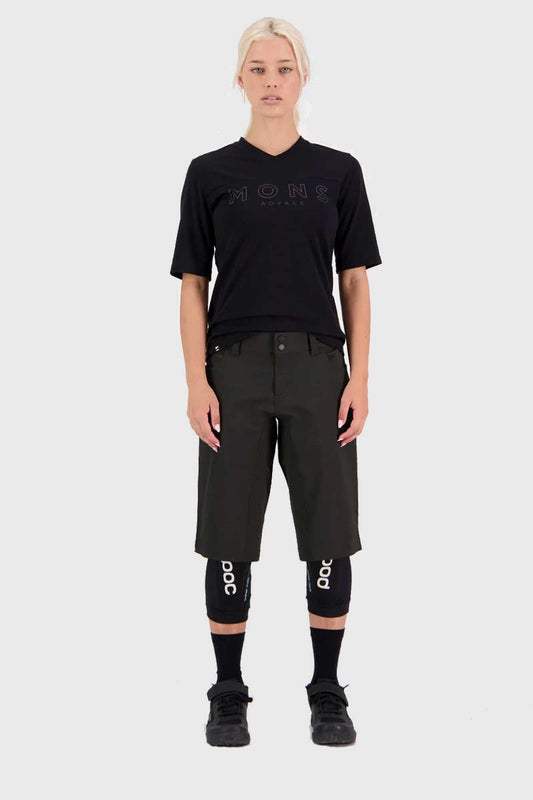 Mons Royale Momentum 2.0 Women's Bike Shorts - Black
