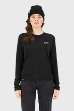 Load image into Gallery viewer, Mons Royale Womens Icon Relaxed Long Sleeve - Black