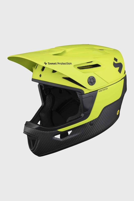 Sweet Protection Arbitrator Helmet 2022 - Matte Fluo/Natural Carbon