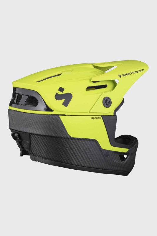Sweet Protection Arbitrator Helmet 2022 - Matte Fluo/Natural Carbon