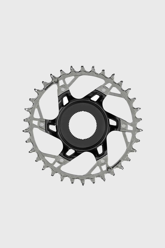 SRAM XX Chainring T-Type Eagle Shimano Steps Direct Mount - Black/Silver 36t