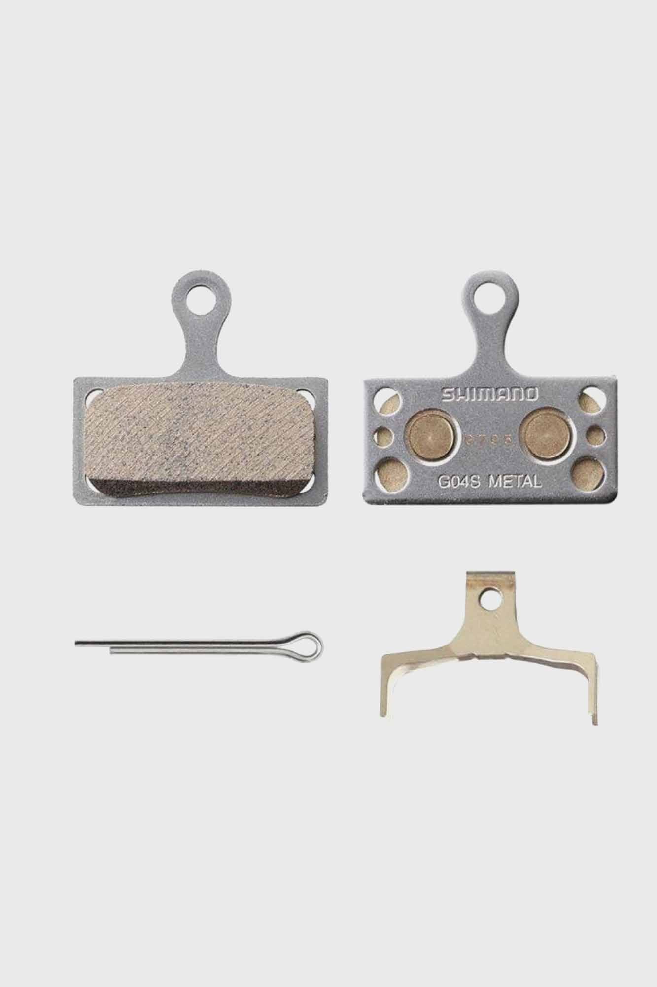 Shimano G04S Disc Brake Pads, Steel Back, Metal Sintered