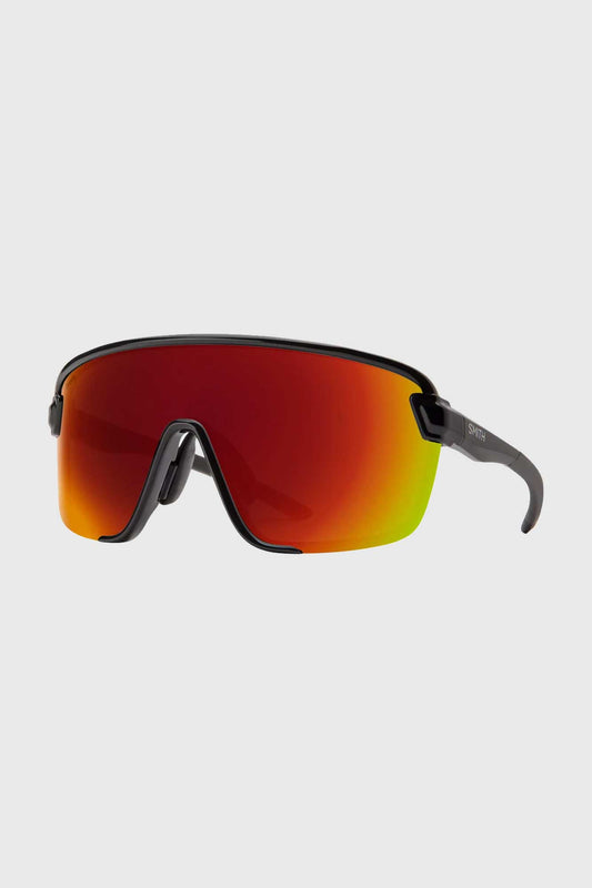 Smith Bobcat Glasses - Black w/ ChromaPop Red Mirror