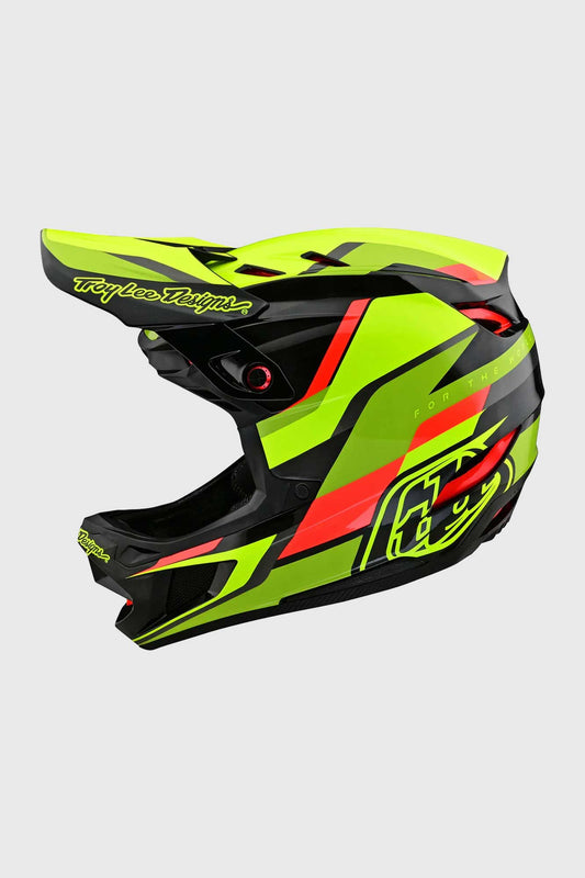 Troy Lee Designs D4 Carbon Helmet - Omega Black/Yellow