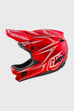 Load image into Gallery viewer, Troy Lee D4 Composite Helmet - Pinned Red