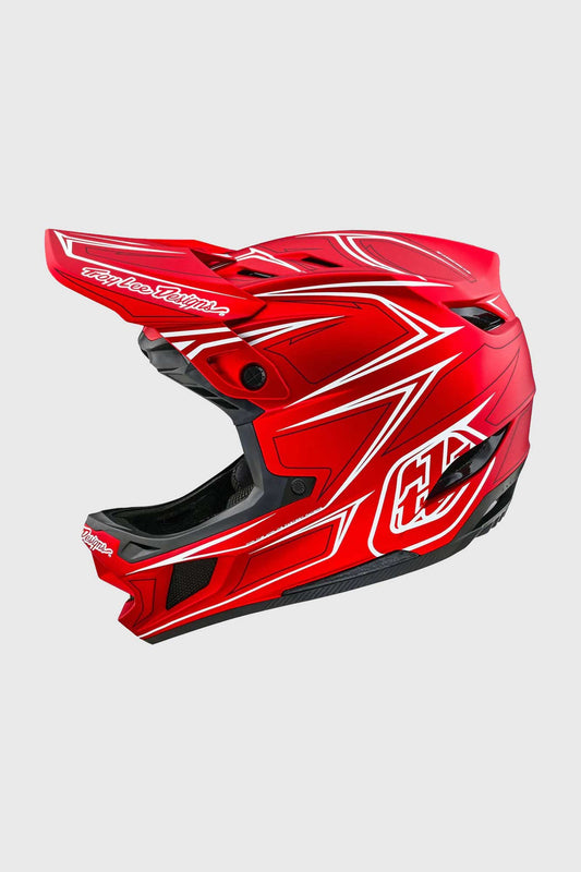 Troy Lee D4 Composite Helmet - Pinned Red