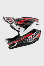 Load image into Gallery viewer, Troy Lee Designs D4 Polyacrylite Helmet - Block Charcoal/Red