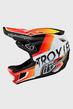 Load image into Gallery viewer, Troy Lee Designs D4 Composite Helmet - Qualifier White / Orange