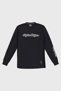 Troy Lee Designs Skyline Long Sleeve Ride Tee - Signature Black