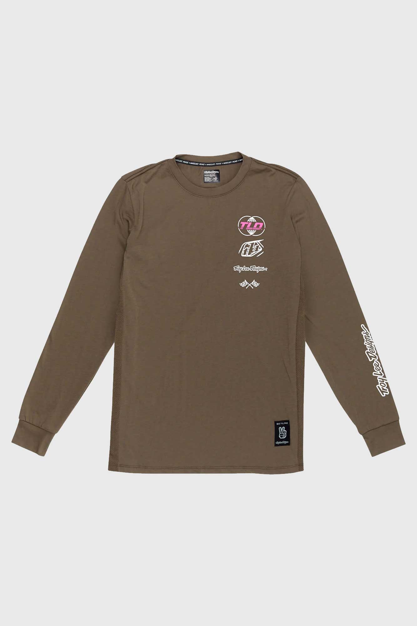 Troy Lee Designs Skyline Long Sleeve Ride Tee - Worldwide Caper