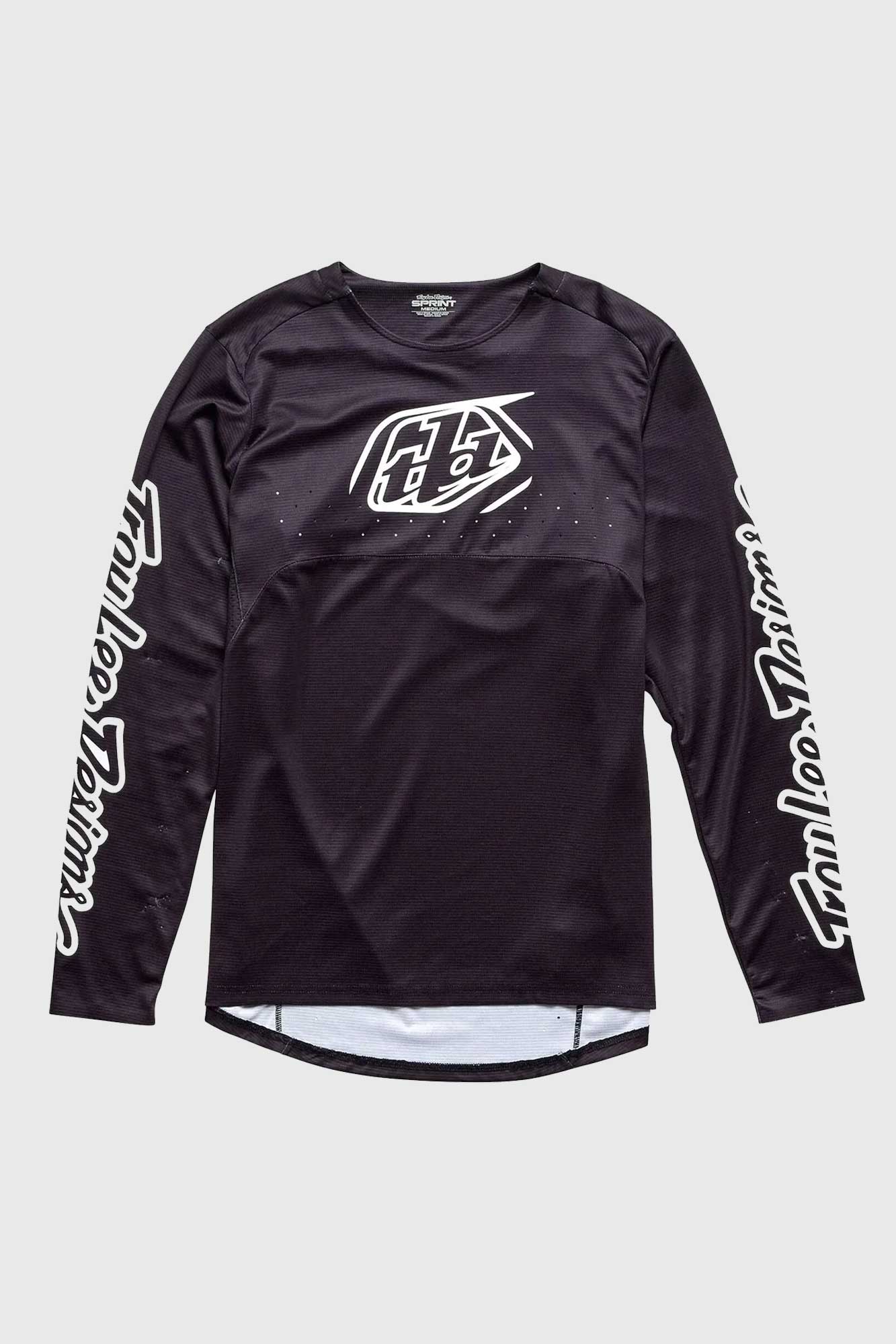 Troy Lee Designs Sprint Icon Long Sleeve Jersey - Black