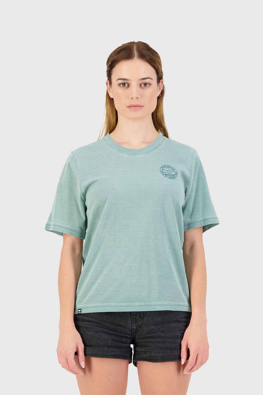 Mons Royale Womens Icon Relaxed Tee - Washed Sage