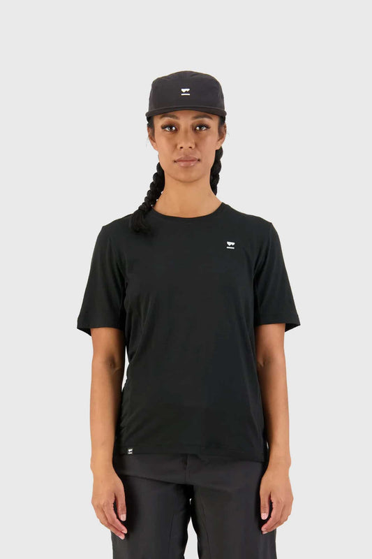 Mons Royale Womens Tarn Merino Shift Tee - Black