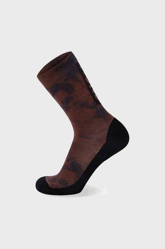 Mons Royale Atlas Crew Sock Digital - Copper Tie Dye