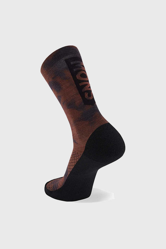 Mons Royale Atlas Crew Sock Digital - Copper Tie Dye