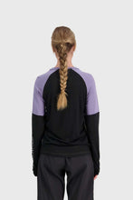 Load image into Gallery viewer, Mons Royale Womens Tarn Merino Shift Wind Jersey - Walnut/Black/Thistle