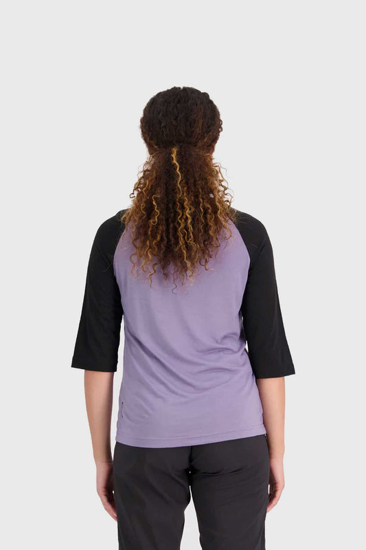 Mons Royale Womens Tarn Merino Shift Raglan 3/4 - Thistle