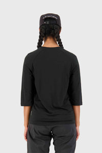 Mons Royale W's Tarn Merino Shift Raglan 3/4 - Black