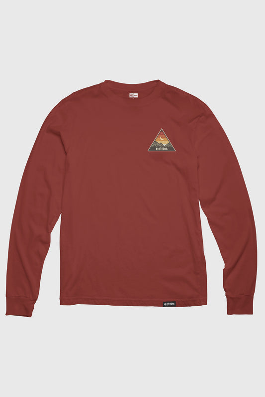 Etnies Moonrise Long Sleeve Tee - Burgundy