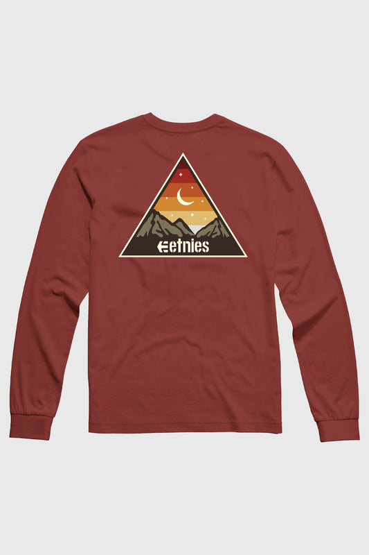 Etnies Moonrise Long Sleeve Tee - Burgundy