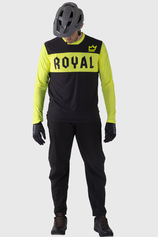 Royal Apex Jersey - Flo Yellow / Black