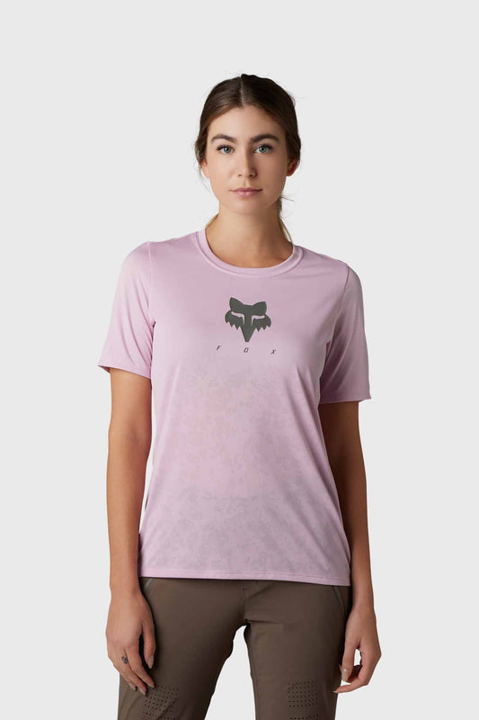 Fox Womens Ranger Tru Dri Short Sleeve Jersey - Blush