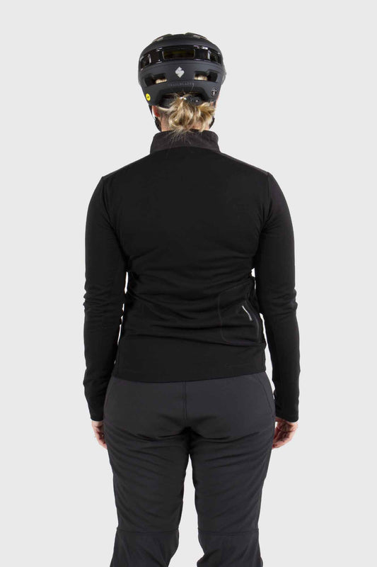Mons Royale Redwood Wind Jersey Womens - Black