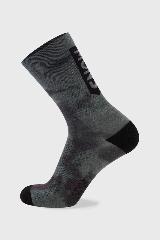 Mons Royale Atlas Crew Sock Digital - Sage Tie Dye