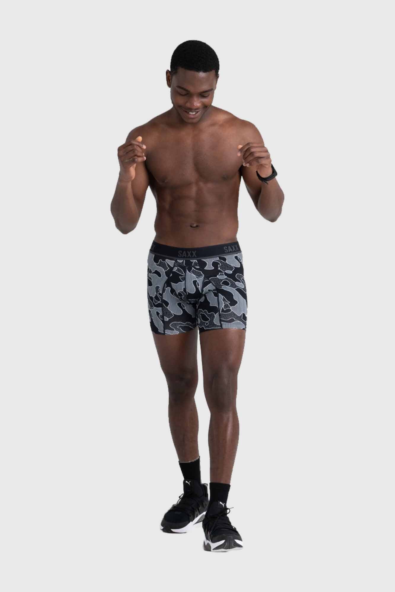 SAXX Kinetic HD Boxer Brief - Black / Po Mo Camo – Stif Mountain Bikes