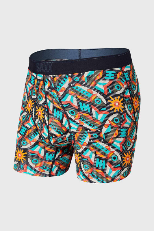 SAXX Quest Boxer Brief - Multi Fish Are Fly