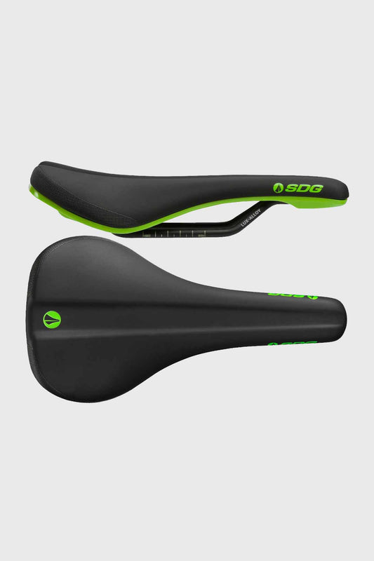 SDG Bel Air 3.0 Saddle Lux - Black Microfibre / Green